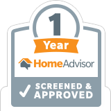 image of our Home Advisor screened and approved button