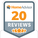 picture of our Home Advisor 20 reviews badge